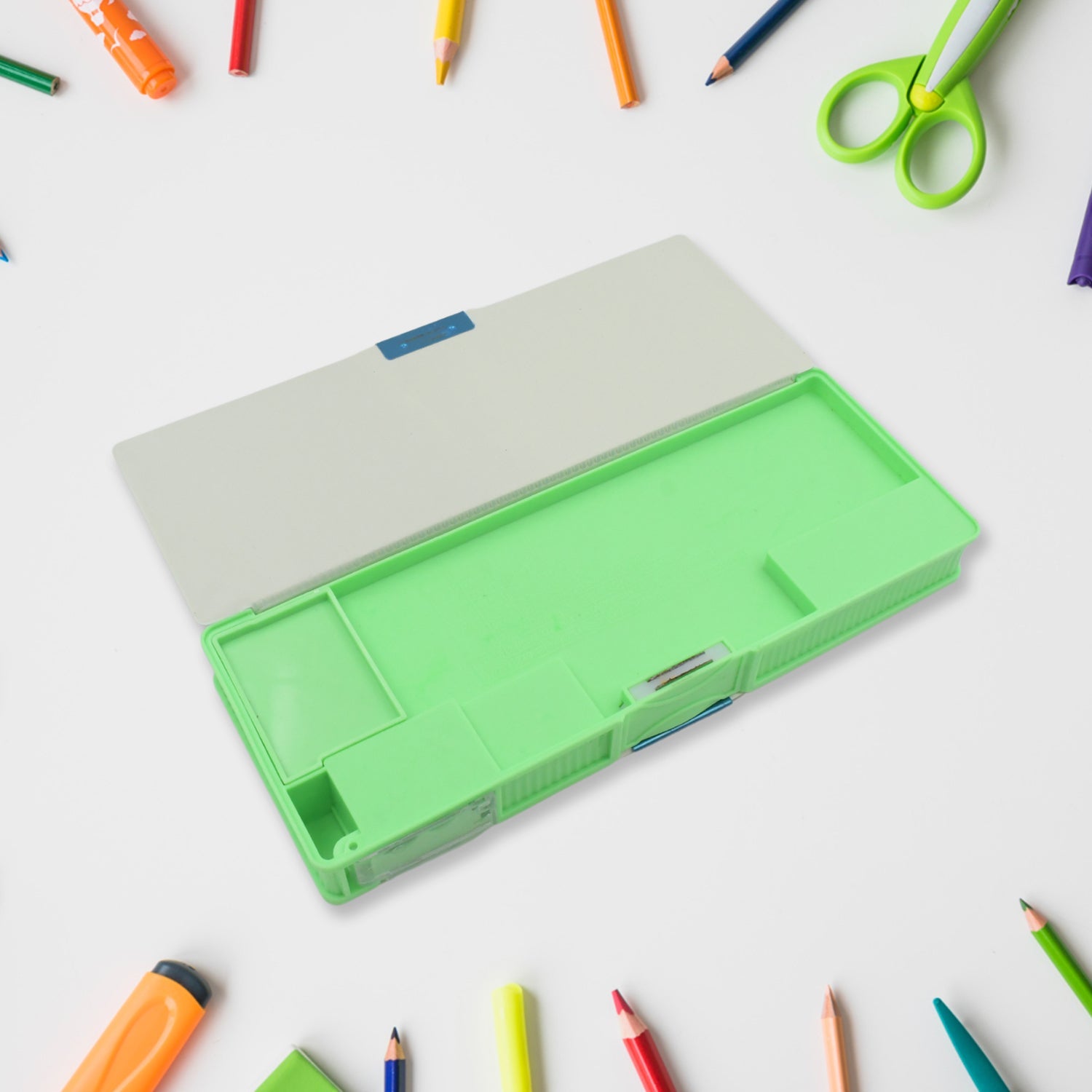 Multipurpose Compass Box (2 Compartments): Cartoon Pencil Case for Kids Multipurpose Compass Box (2 Compartments): Cartoon Pencil Case for Kids